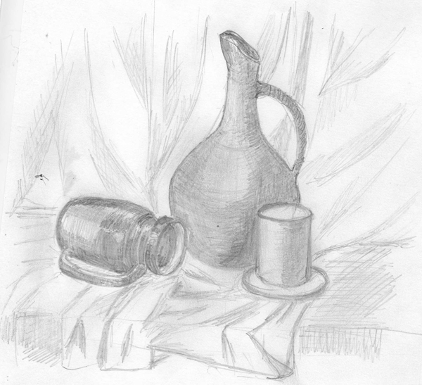 У камина: Захотелось взять в руки карандаш)